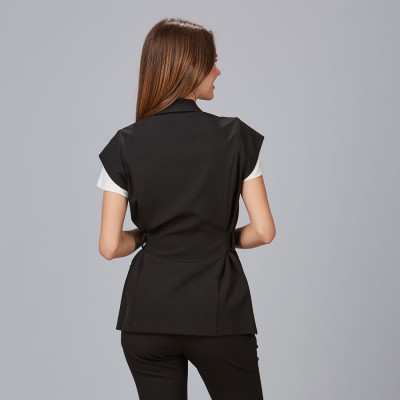 Chaqueta peluquera cuello smoking Garys 600039 negro