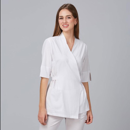 Blusa kimono para peluquera cardota Garys 600042 blanco