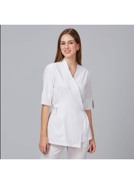Blusa kimono para peluquera cardota Garys 600042 blanco