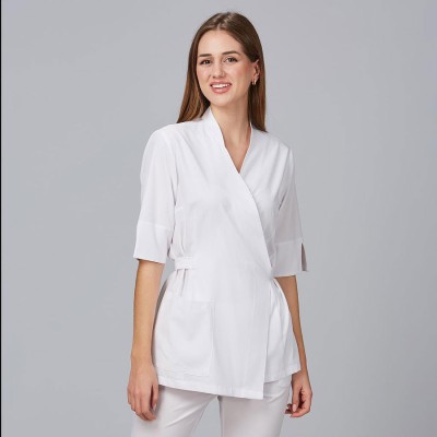 Blusa kimono para peluquera cardota Garys 600042 blanco