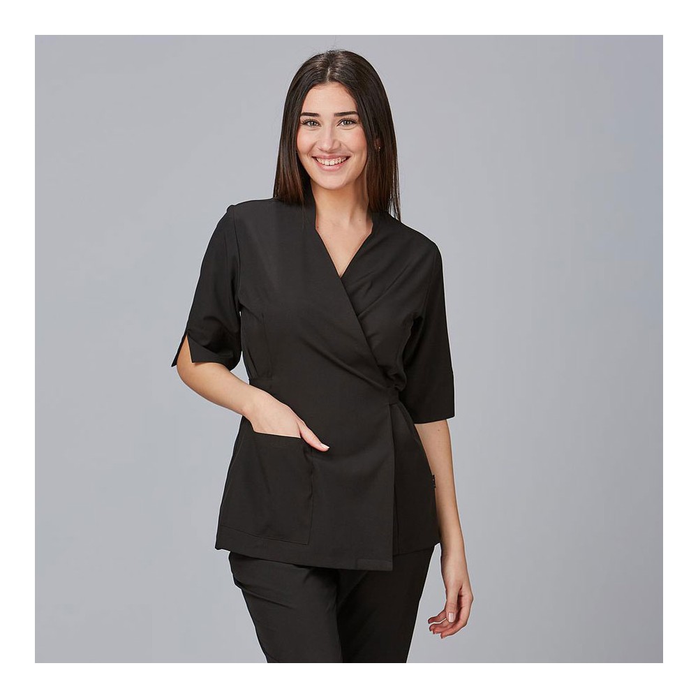 Blusa kimono para peluquera cardota Garys 600042 negro