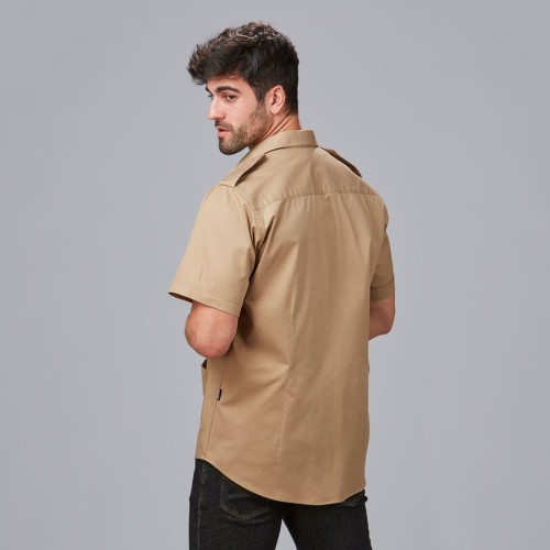 Camisa UNISEX para peluquería Garys 600054 camel