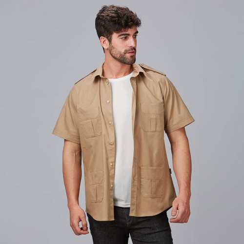 Camisa UNISEX para peluquería Garys 600054 camel