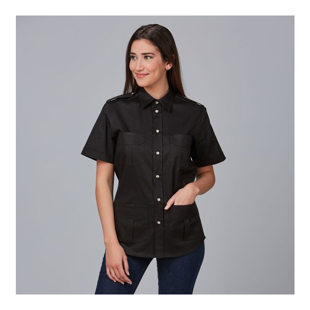 Camisa UNISEX para peluquería Garys 600054 negro