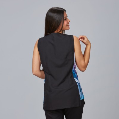 Blusa para peluquera de microfibra tiaca Garys 600057 negro