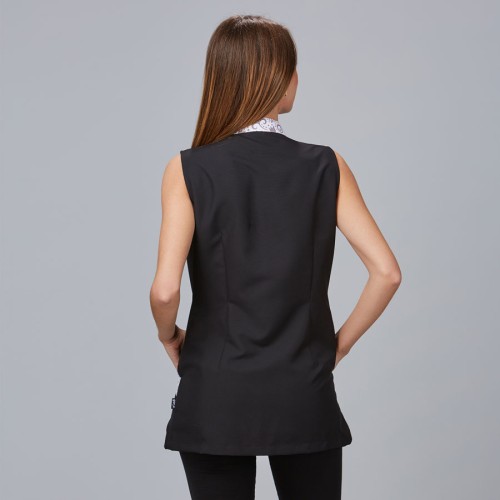 Blusa para peluquera de microfibra silence Garys 600058 negro