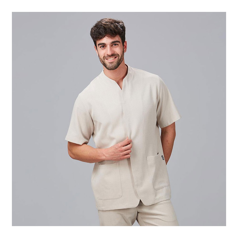 Chaqueta de peluquería para hombre Garys 600059 beige