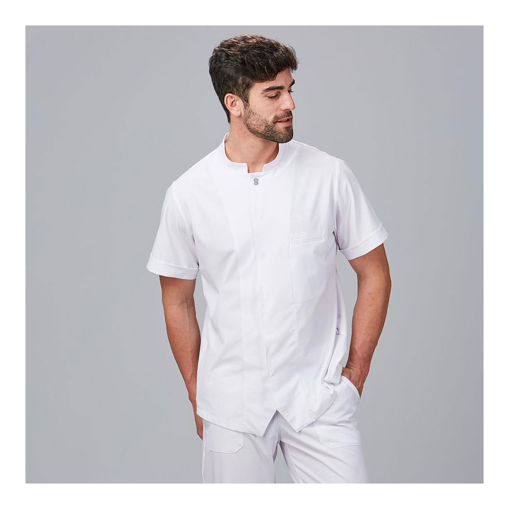 Chaqueta de microfibra hombre beleño Garys 600061 blanco