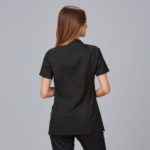 Blusa de peluquera con botones Adelfa Garys 634700 negro