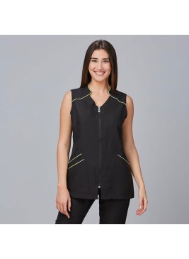 Blusa para peluquera de microfibra begonia Garys 634800 pistacho