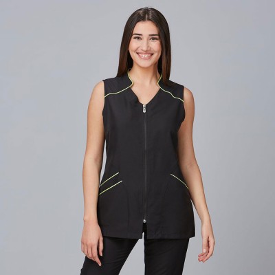 Blusa para peluquera de microfibra begonia Garys 634800 pistacho