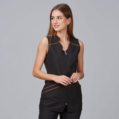 Blusa para peluquera de microfibra begonia Garys 634800 naranja