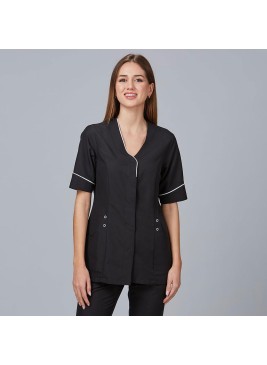Blusa para peluquera de microfibra cinta Garys 635800 negro