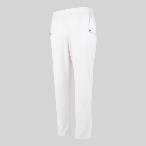 Pantalón de peluquera ajustable Garys 700052 blanco