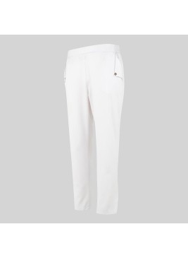 Pantalón de peluquera ajustable Garys 700052 blanco
