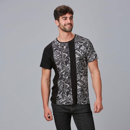 Camiseta de barbero lilo Garys 850006 Negra