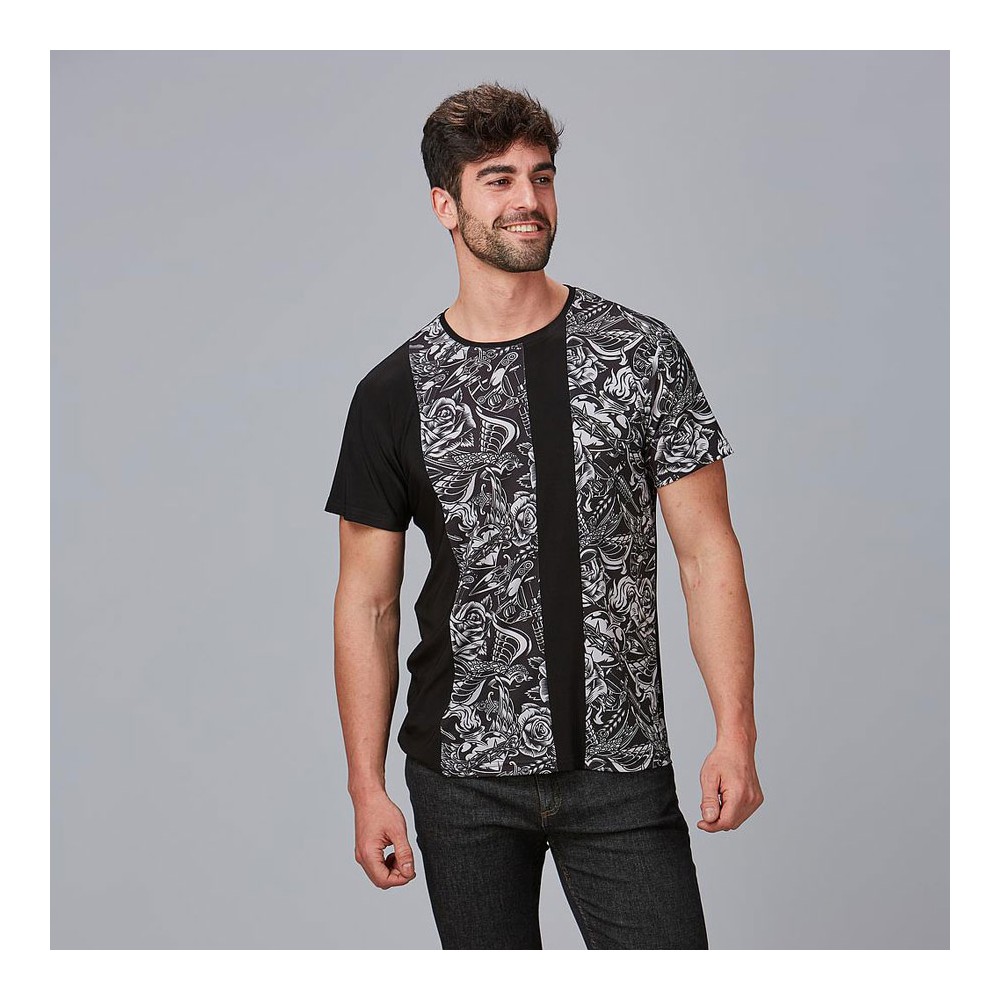 Camiseta de barbero lilo Garys 850006 Negra