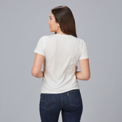 Camiseta básica de peluquera sabina Garys 850007 blanco