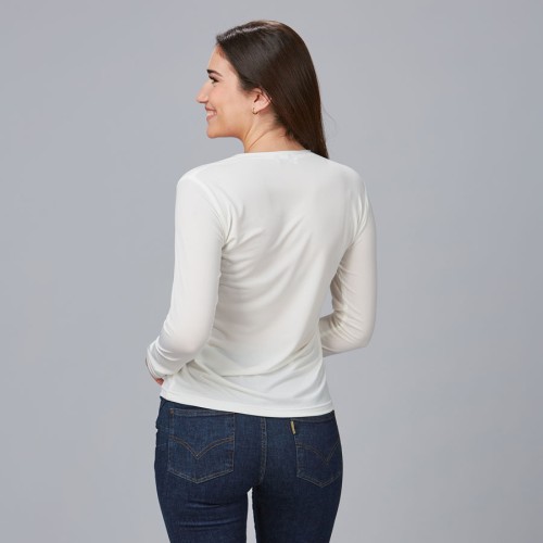 Camiseta básica peluquera melia Garys 850024 blanco