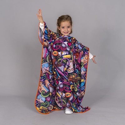 Capa de peluquería infantil estampada Garys 350002 art