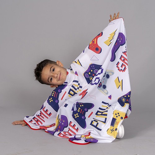 Capa de peluquería infantil estampada Garys 350002 game