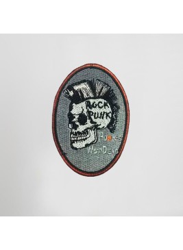 Escudo bordado termoadhesivo rock punk Garys 390003