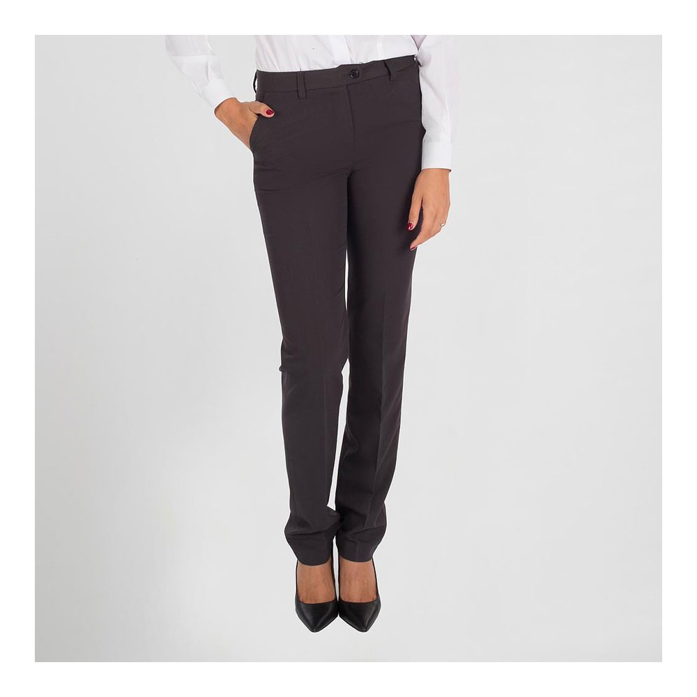 Pantalón de trabajo de mujer cómodos y ajustados gris marengo