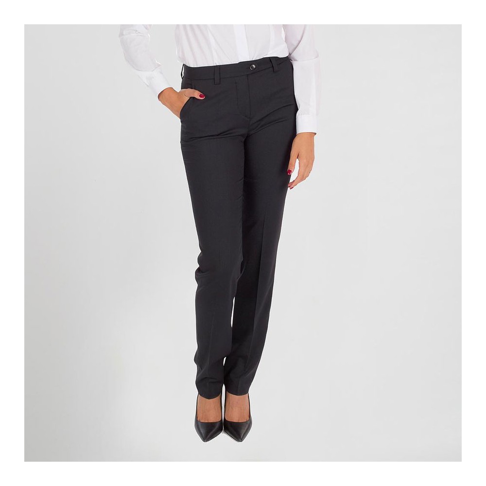 Pantalón de trabajo de mujer con bolsillos confort Garys 205200 Negro