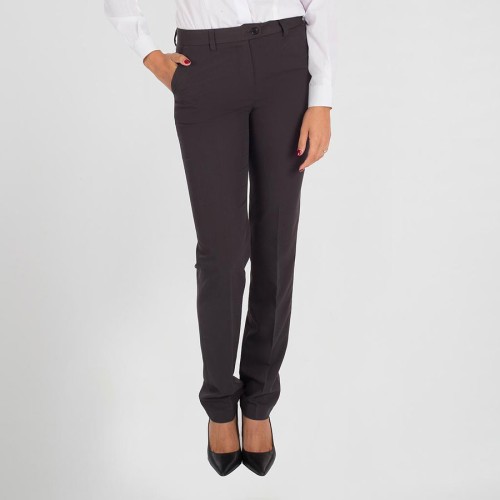 Pantalón de trabajo de mujer moderno y elegante de alta calidad gris marengo