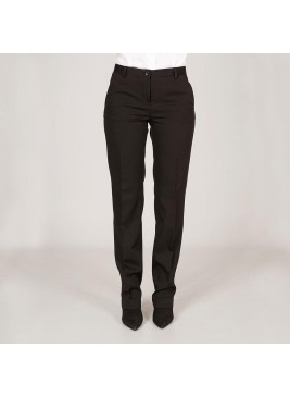 Pantalón de trabajo de mujer antimanchas y elástico negro