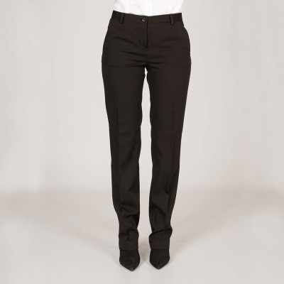 Pantalón de trabajo de mujer antimanchas y elástico negro
