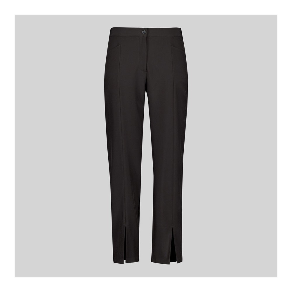 Pantalón peluquera de microfibra abertura central baja Garys 700036 negro