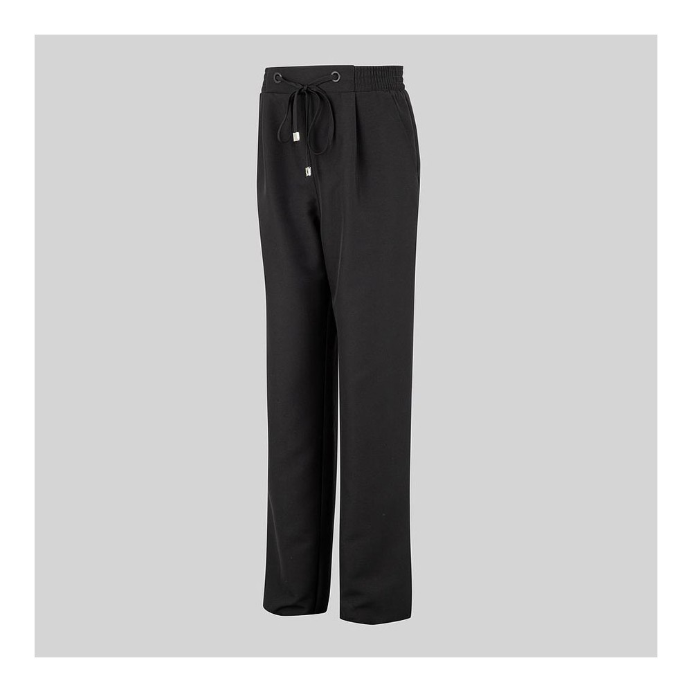 Pantalón peluquera de microfibra cintura elástica Garys 700045 negro