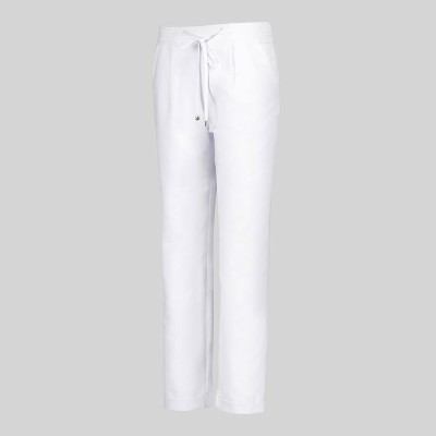 Pantalón peluquera de microfibra cintura elástica Garys 700045 blanco