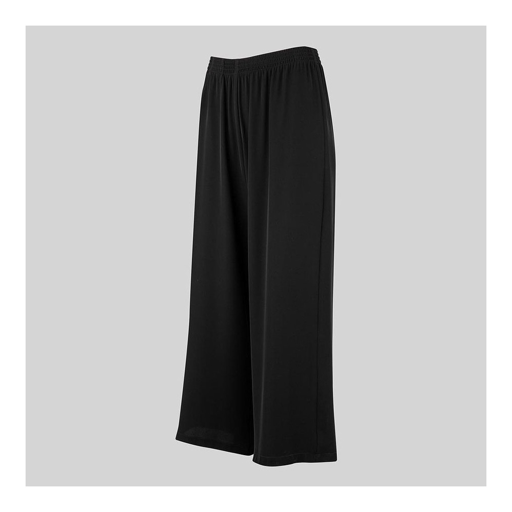 Pantalón ancho de peluquera con cinturilla elástica Garys 700044 negro
