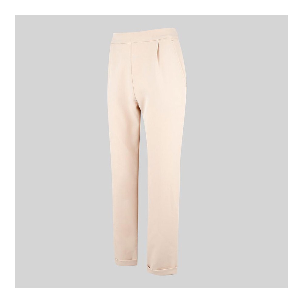 Pantalón de peluquera bieslástico bajo vuelto Garys 700049 beige