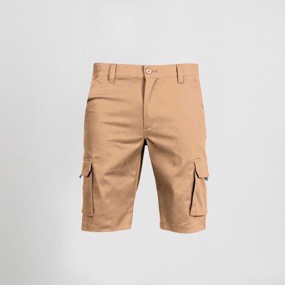 Bermuda de trabajo elástica Multibolsillos Garys 750400 beige