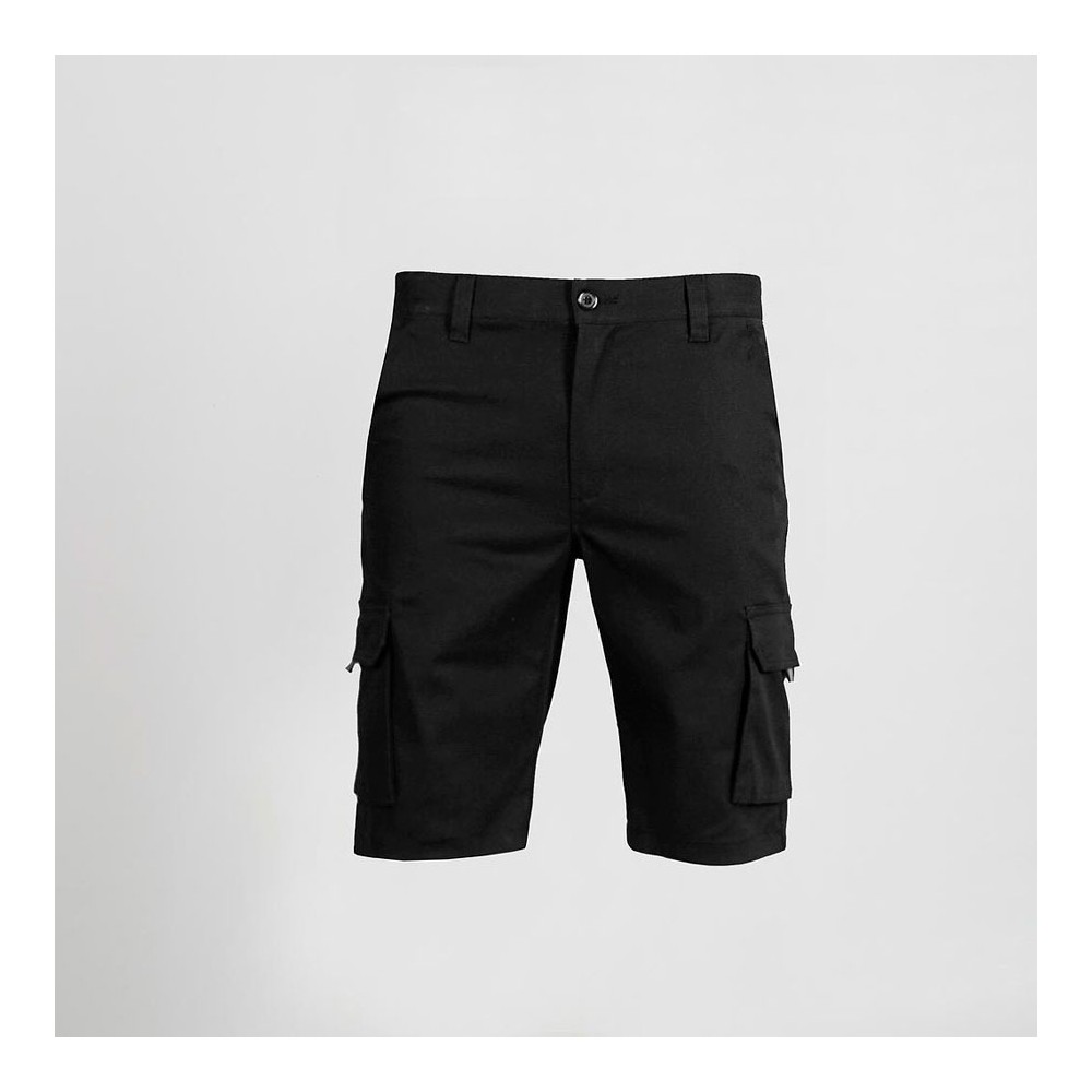 Bermuda de trabajo elástica Multibolsillos Garys 750400 negro
