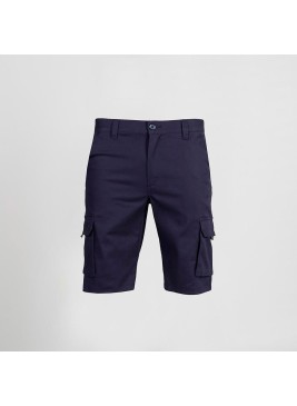 Bermuda de trabajo elástica Multibolsillos Garys 750400 azul navy