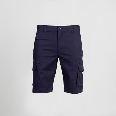 Bermuda de trabajo elástica Multibolsillos Garys 750400 azul navy