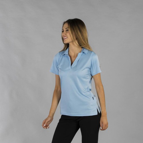 polo de hostelería para mujer tejido interlock Garys 850002 celeste