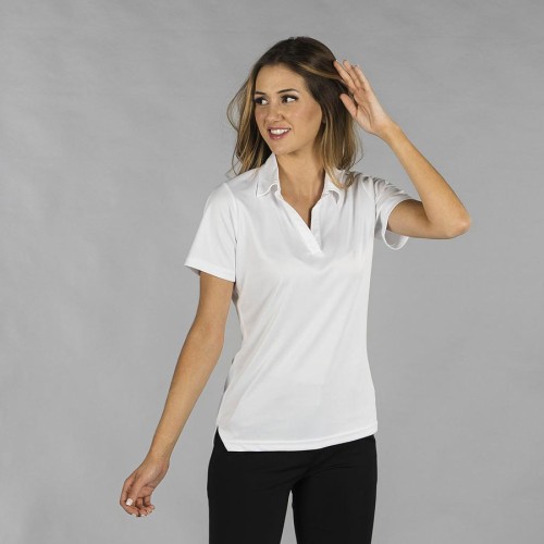 polo de hostelería para mujer tejido interlock Garys 850002 blanco