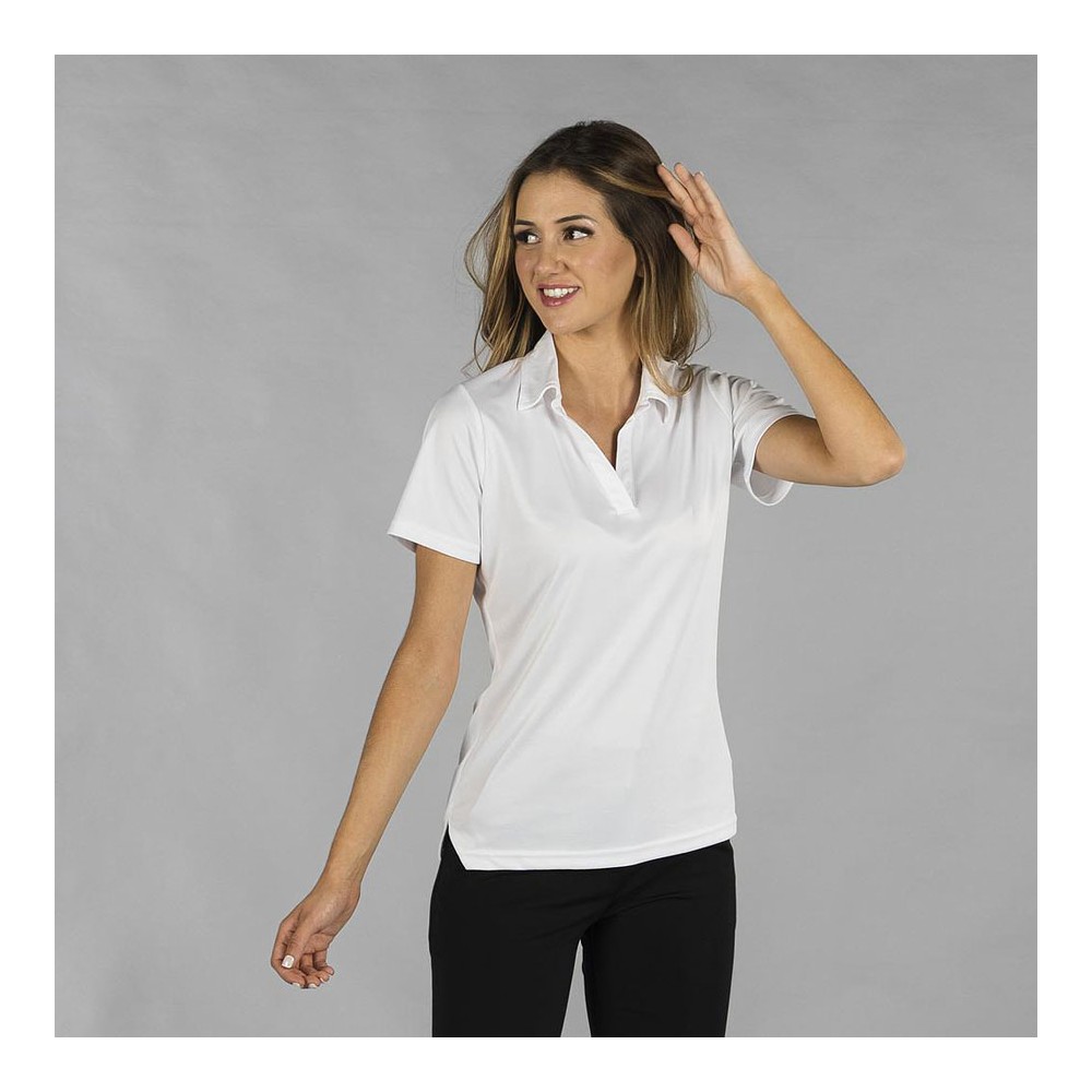 polo de hostelería para mujer tejido interlock Garys 850002 blanco