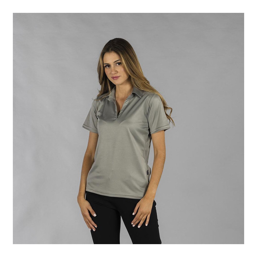 polo de hostelería para mujer tejido interlock Garys 850002 gris