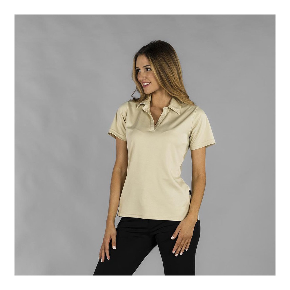 polo de hostelería para mujer tejido interlock Garys 850002 beige