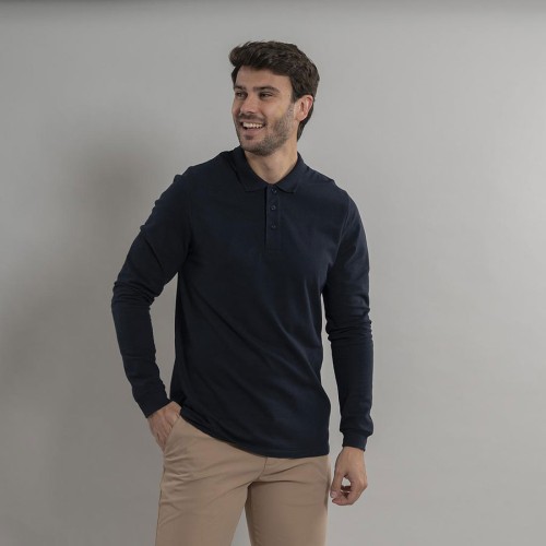 Polo de trabajo para hombre algodón Garys  850008 marino