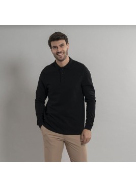 Polo de trabajo para hombre algodón Garys  850008 negro