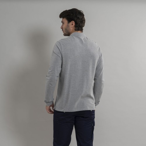 Polo de trabajo para hombre algodón Garys  850008 gris mezcla