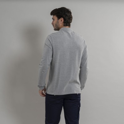 Polo de trabajo para hombre algodón Garys  850008 gris mezcla
