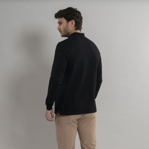 Polo de trabajo para hombre algodón Garys  850008 negro